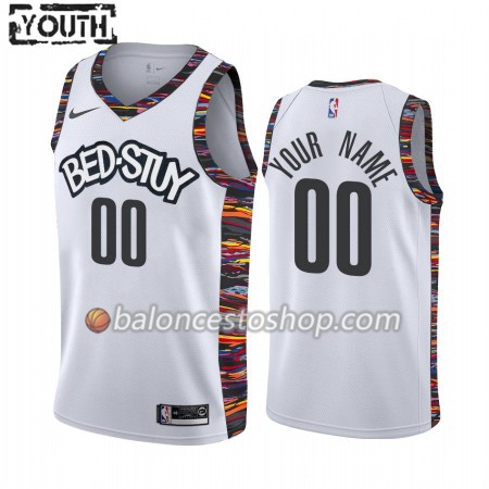 Camiseta Niños NBA Brooklyn Nets Personalizadas 2019-20 Nike City Edition Swingman